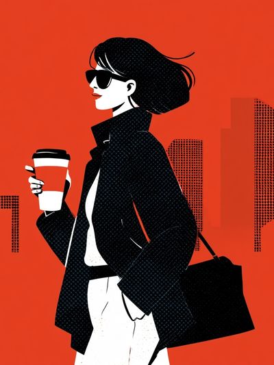 Urban Fashion Illustration Poster.