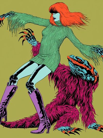 Surreal Monster Fashion Poster.