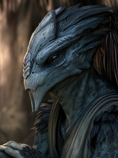 Fantasy Dragon Portrait Print.