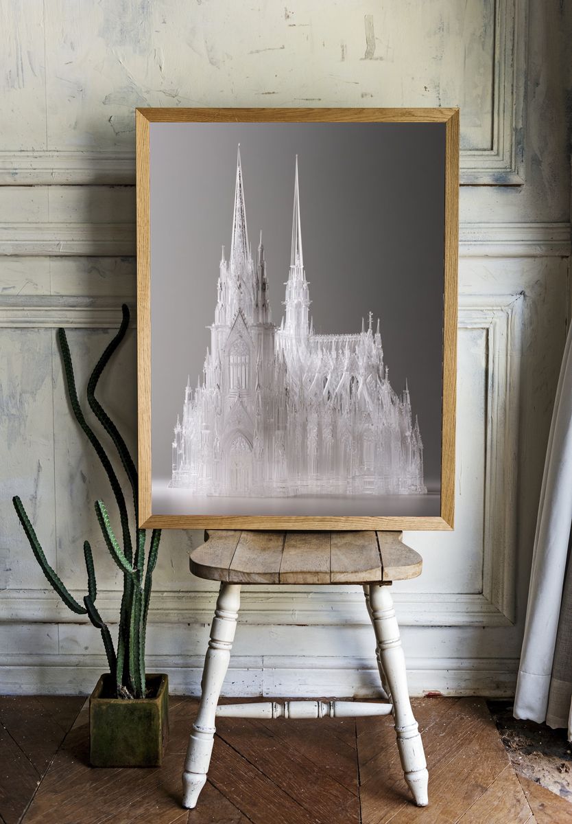 Crystal Cathedral Fantasy Print. room preview