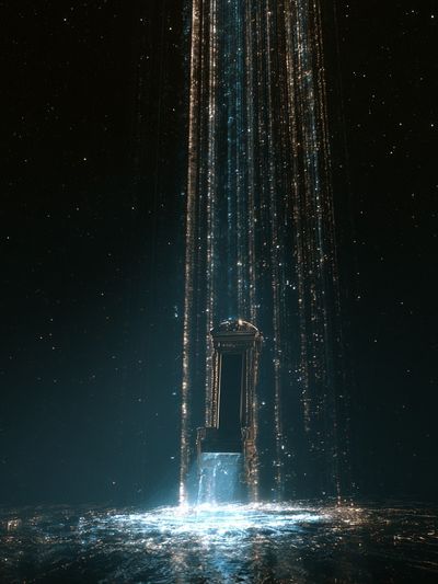 Cosmic Throne Digital Art Poster. poster