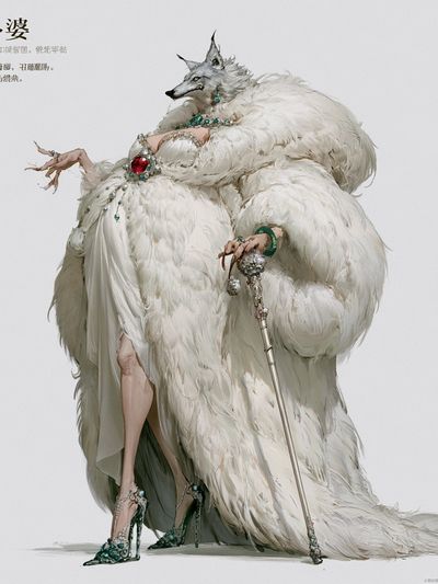 Wolf Empress Fashion Poster.