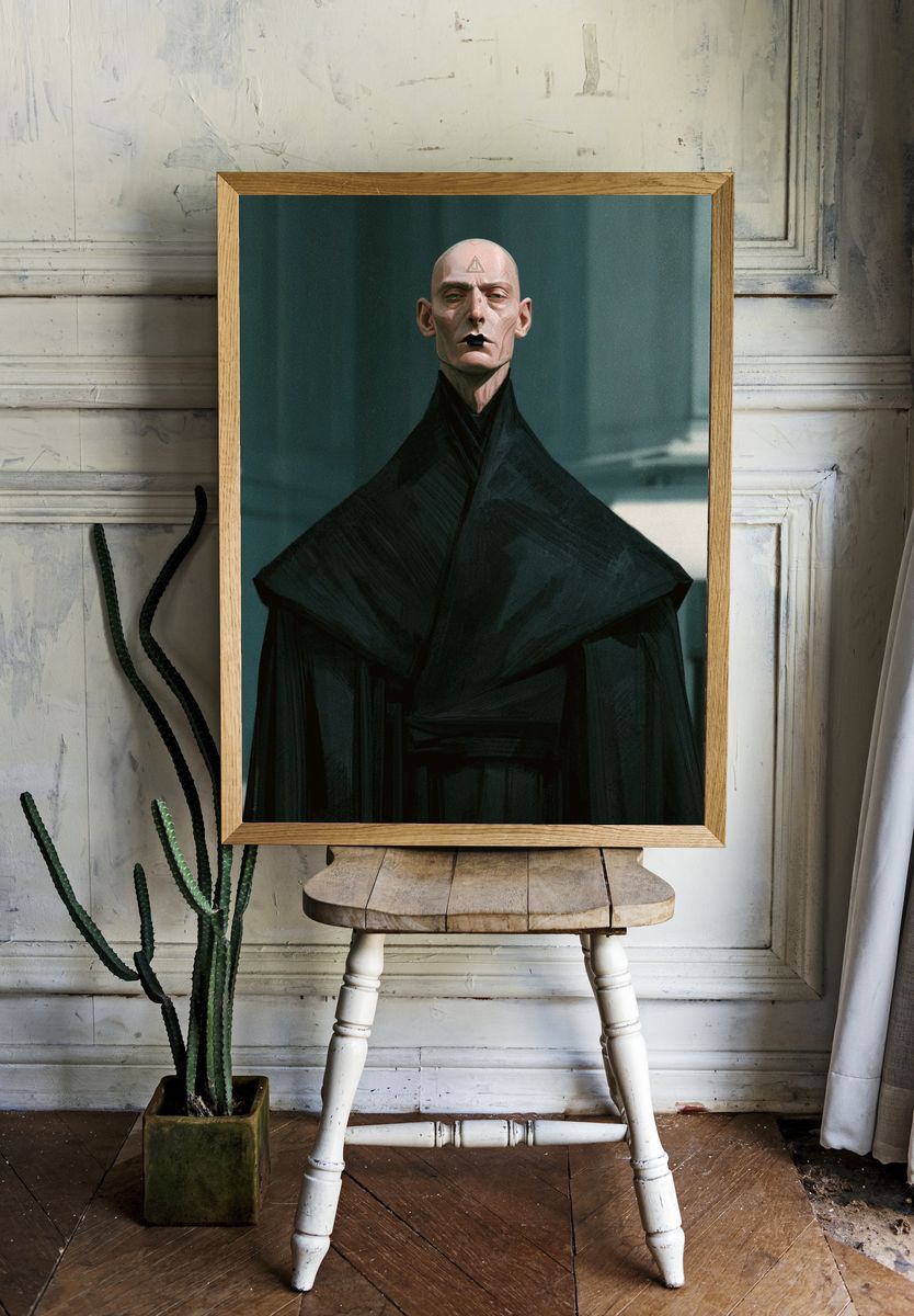 Mystic Figure — Sci-Fi Portrait Print. — room view 1