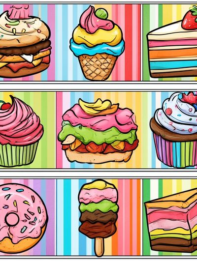 Sweet Treats Illustration Poster.