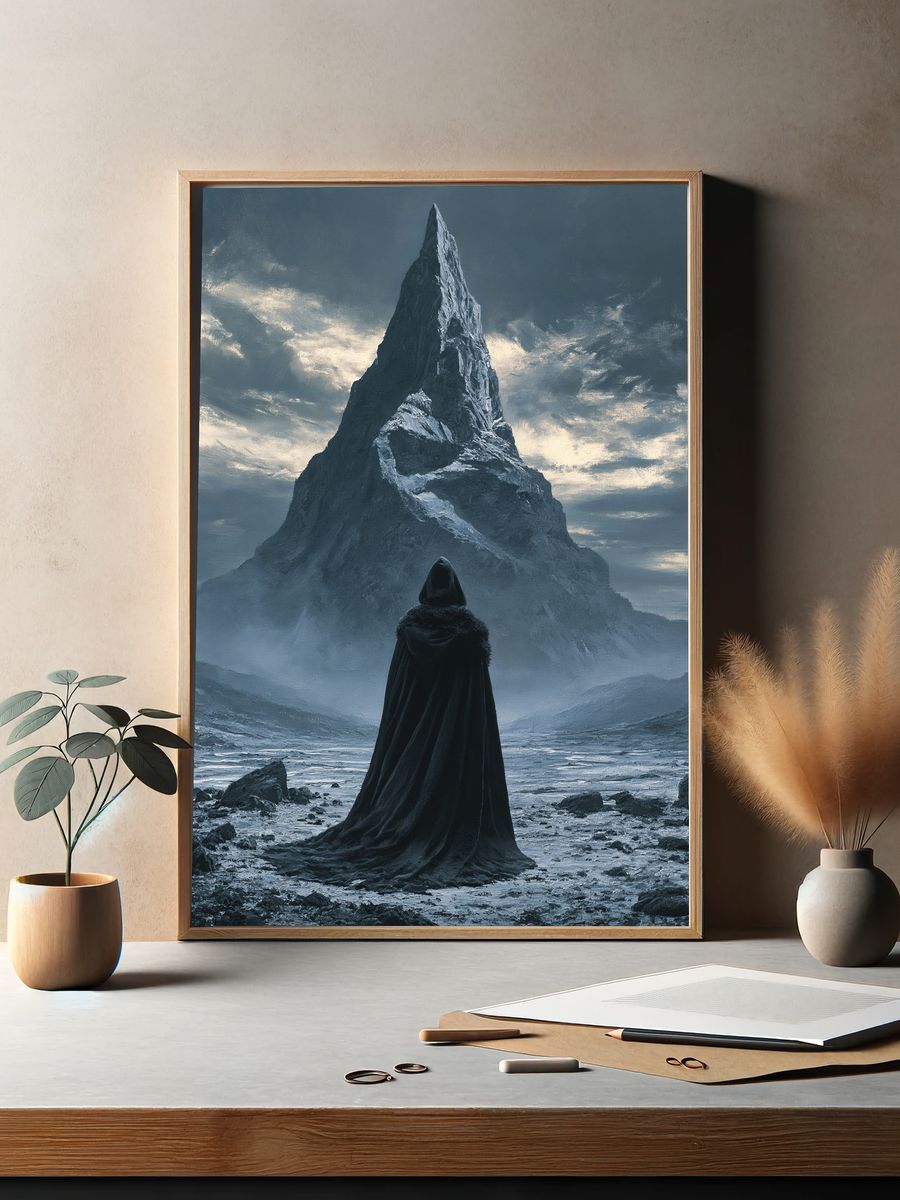 Misty Mountain Sentinel Print. — room view 2