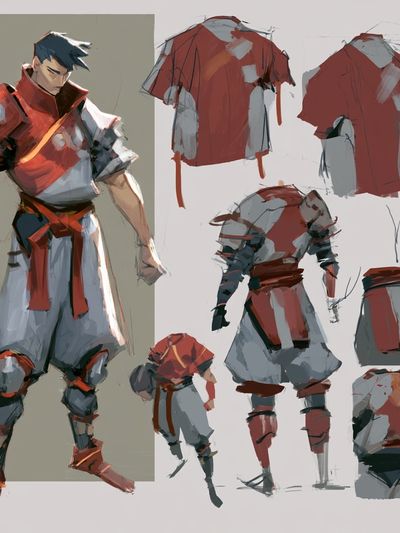 Fantasy Warrior Character Study Poster. poster print