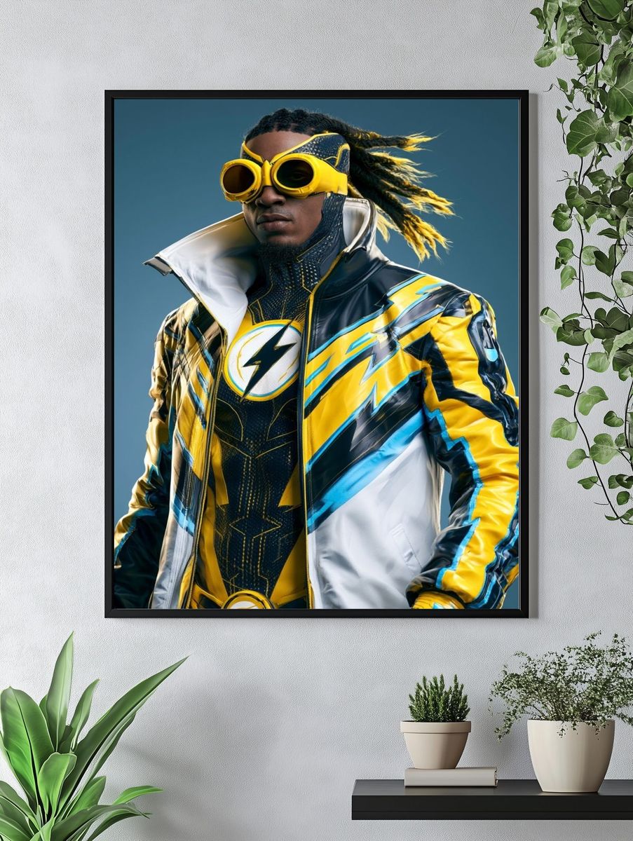 Superhero Portrait Photography Poster. — room view 4