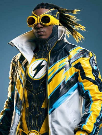 Superhero Portrait Photography Poster.
