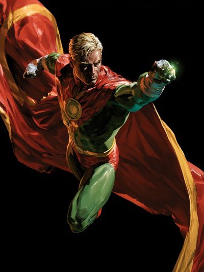 Superhero Action Illustration Poster.