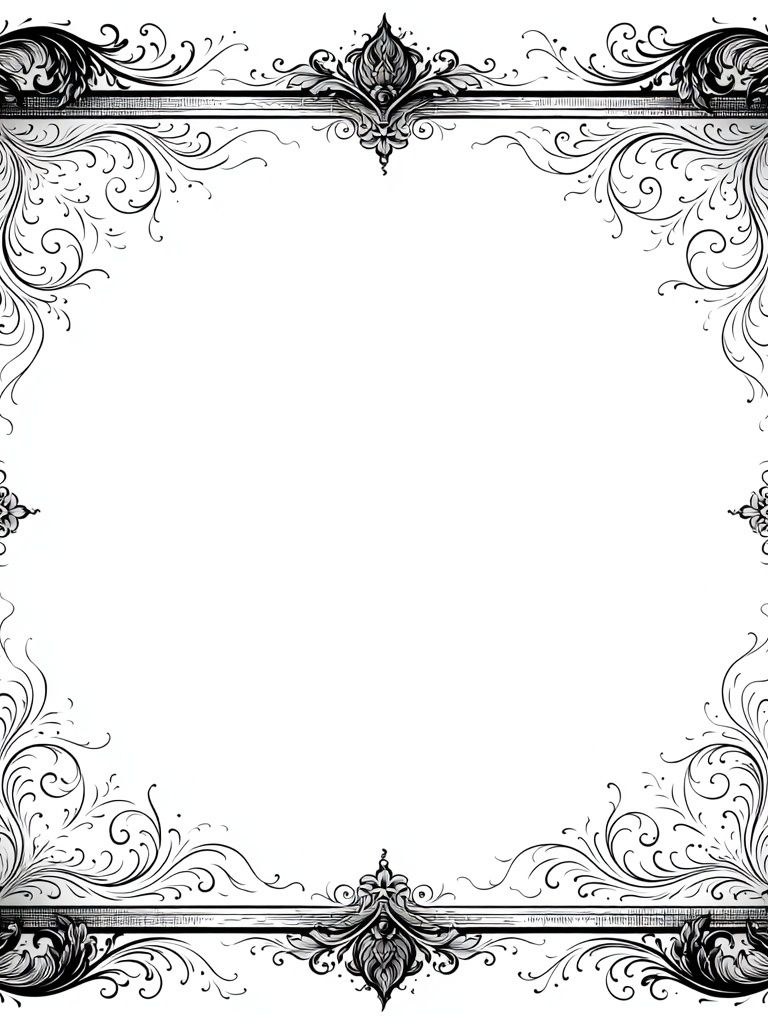 Ornate Baroque Frame Print. poster detail