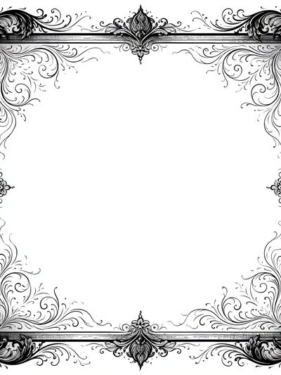 Ornate Baroque Frame Print. poster