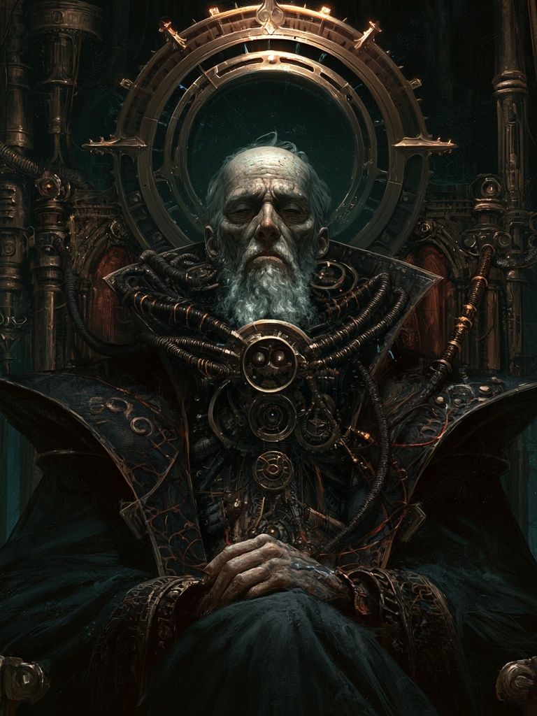 Steampunk Oracle Portrait Poster. poster detail