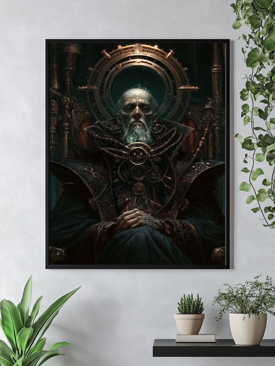 Steampunk Oracle Portrait Poster. — room view 4