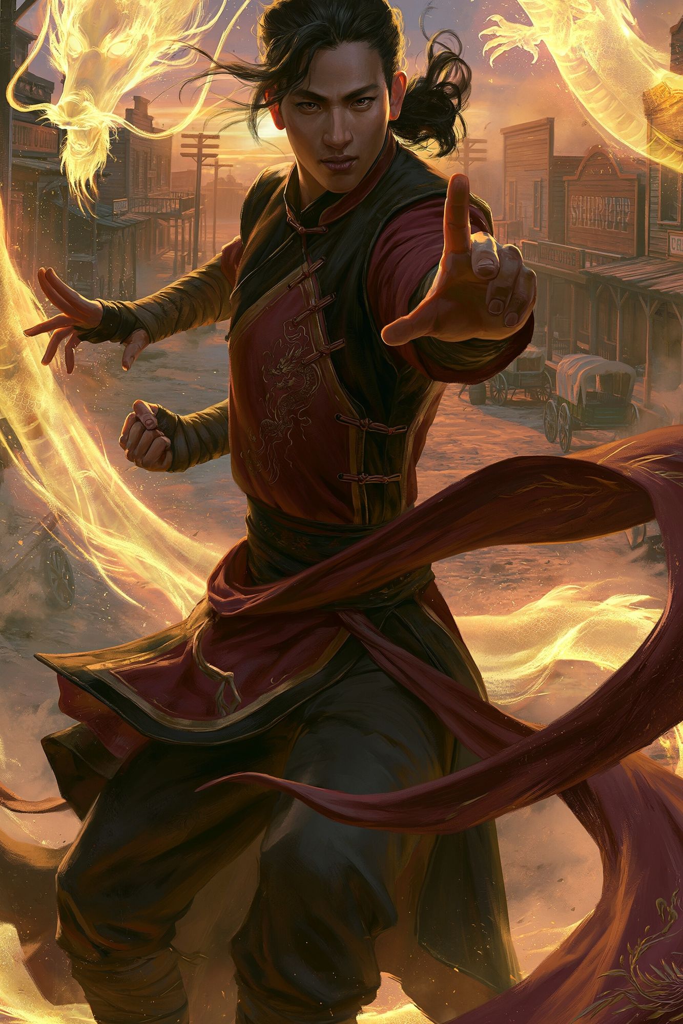 Dragon Warrior Digital Art Poster. poster detail