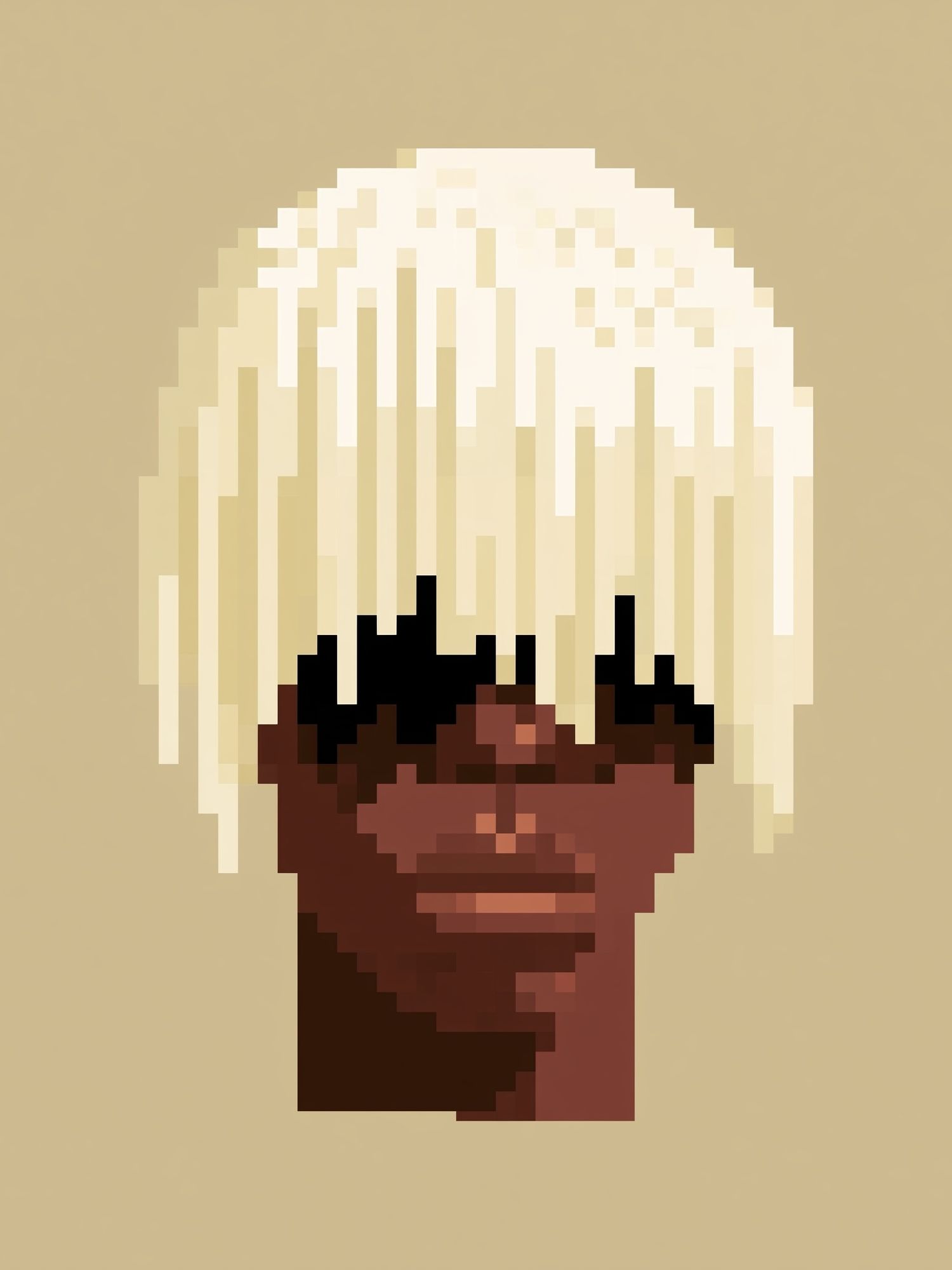 Pixel Portrait Poster. poster — illustration art