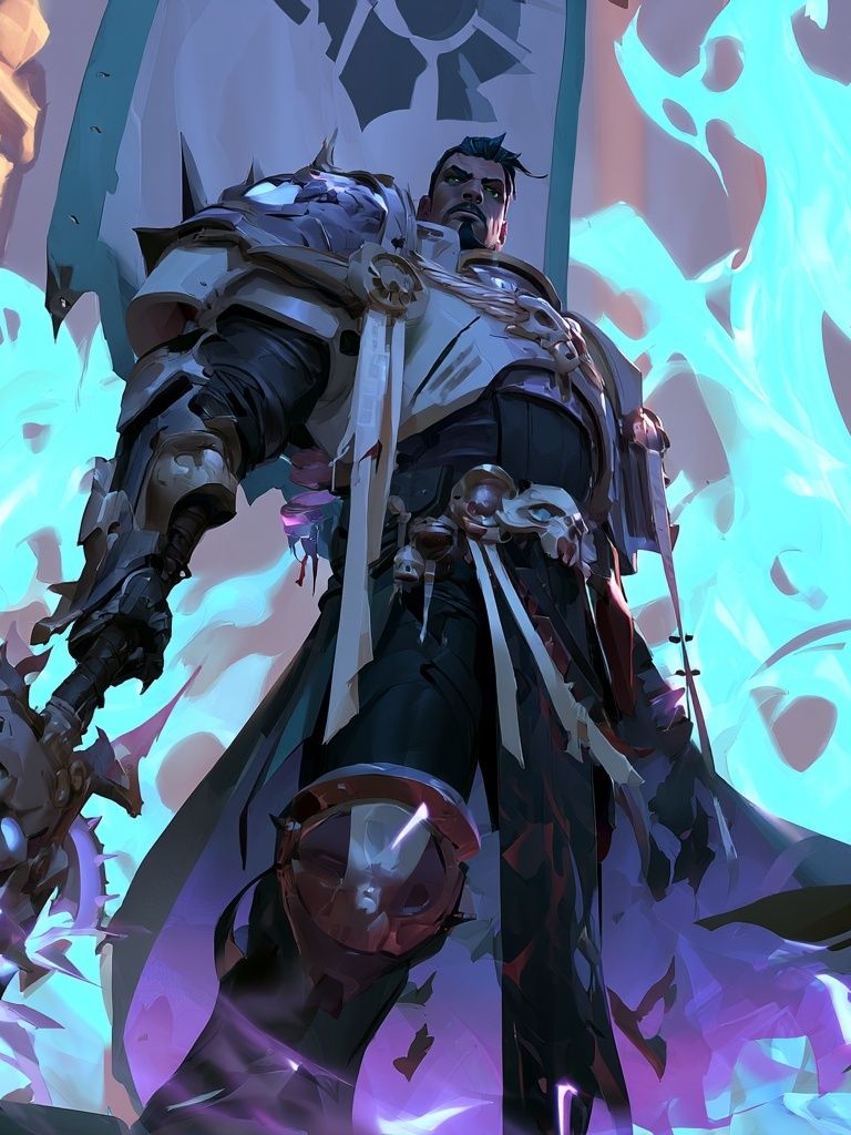 Fantasy Warrior Digital Art Poster. poster — illustration art