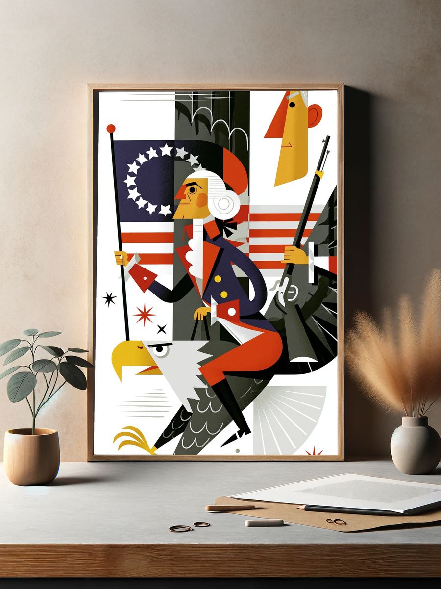 Number 5 Construction Poster. — room view 2