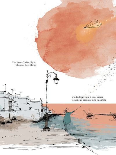 Coastal Watercolor Harbor Print.