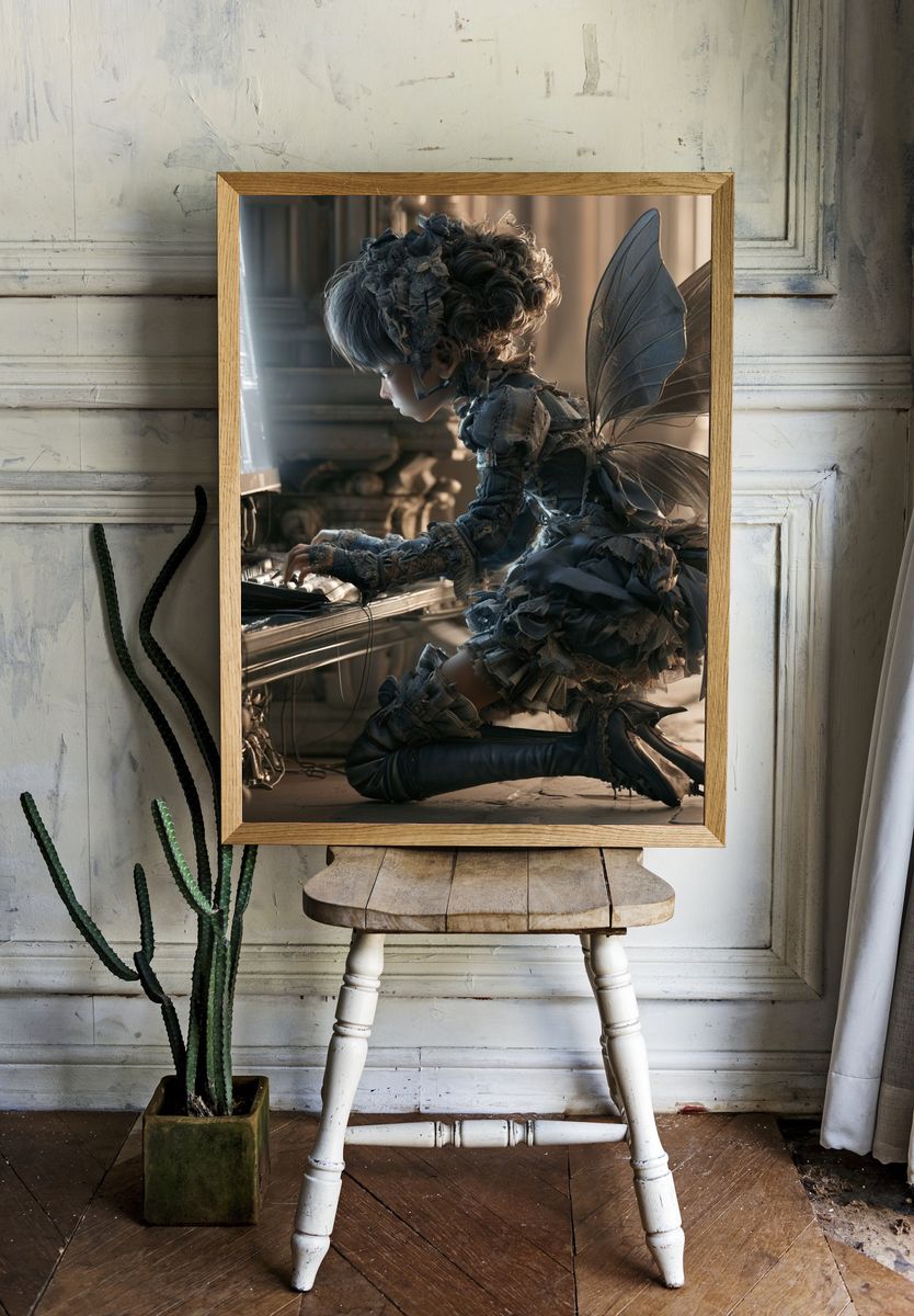 Fairy Girl Fantasy Illustration Poster. — room view 1