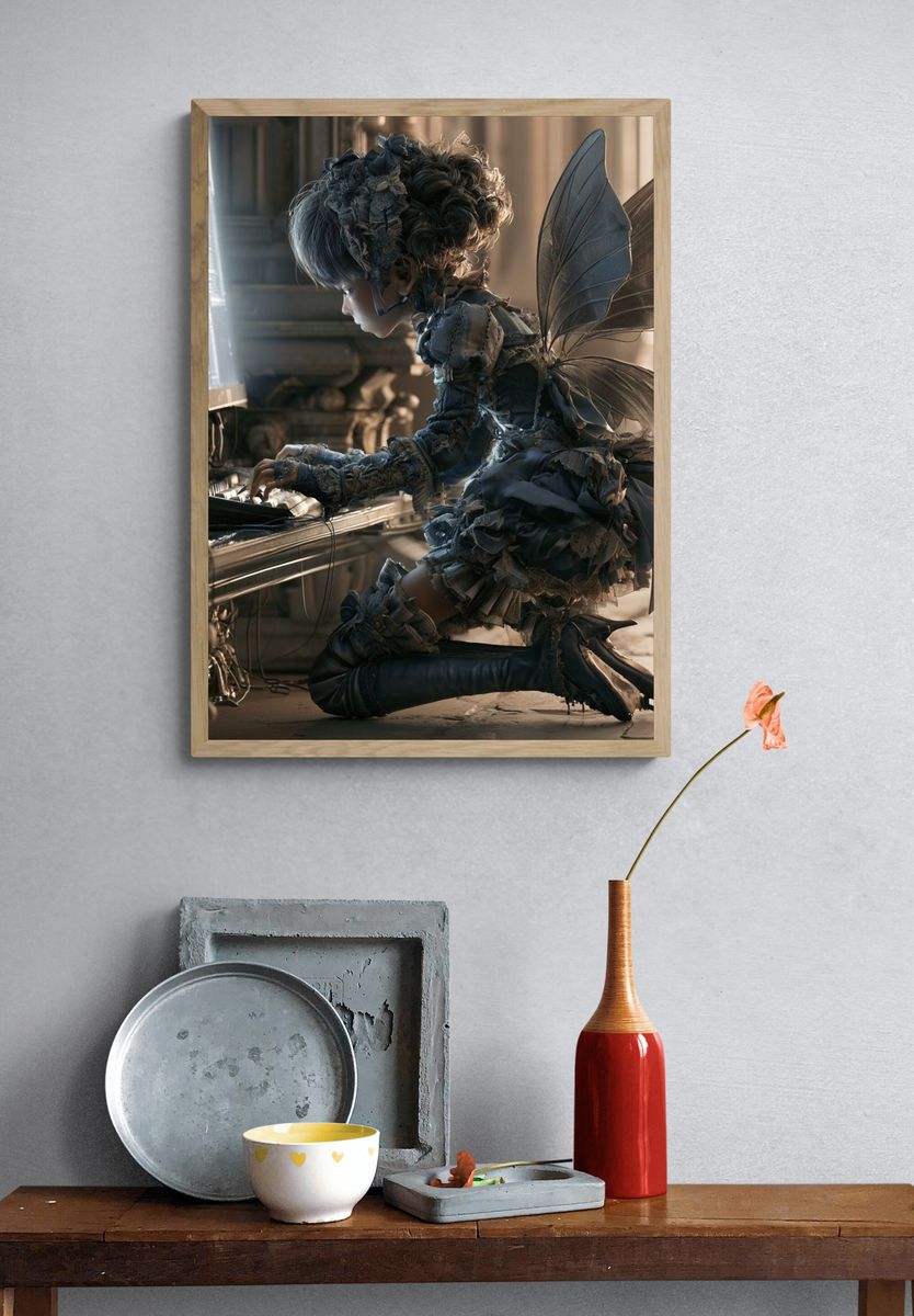 Fairy Girl Fantasy Illustration Poster. — room view 3