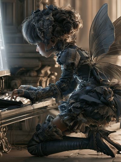Fairy Girl Fantasy Illustration Poster. poster