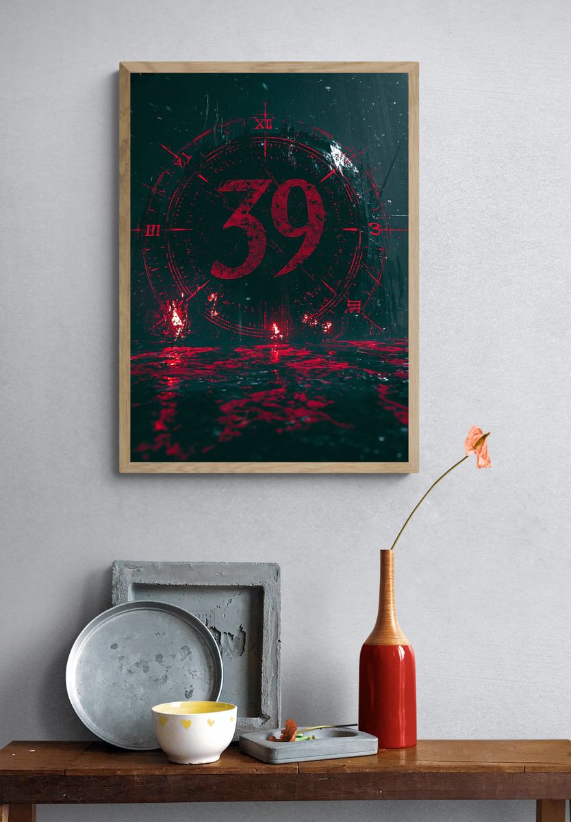 39 Dark Clock Poster. — room view 3