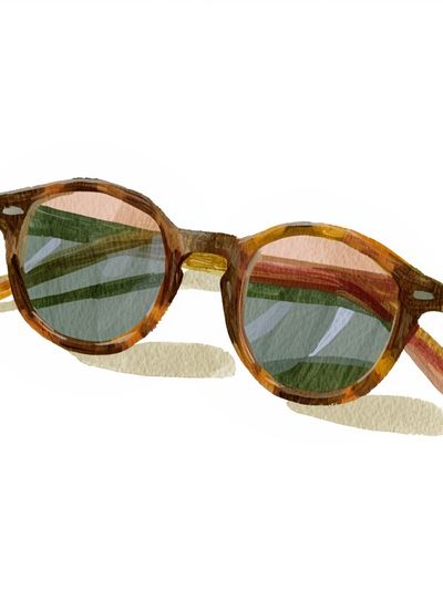 Watercolor Sunglasses Illustration Poster.