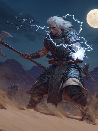 Storm Warrior Fantasy Print.