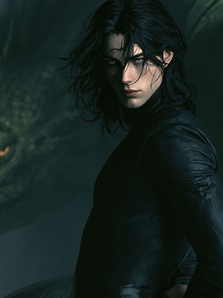 Dark Fantasy Portrait Poster. poster — illustration art