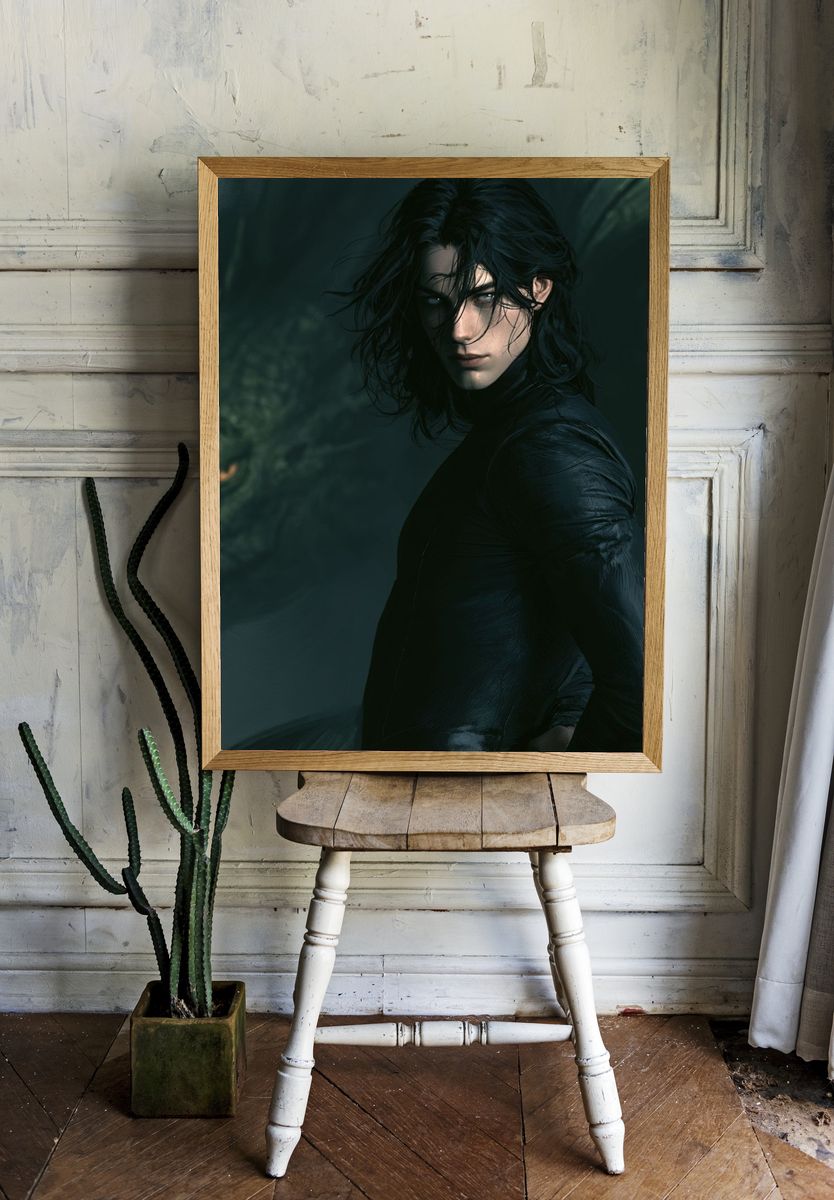 Dark Fantasy Portrait Poster. room preview