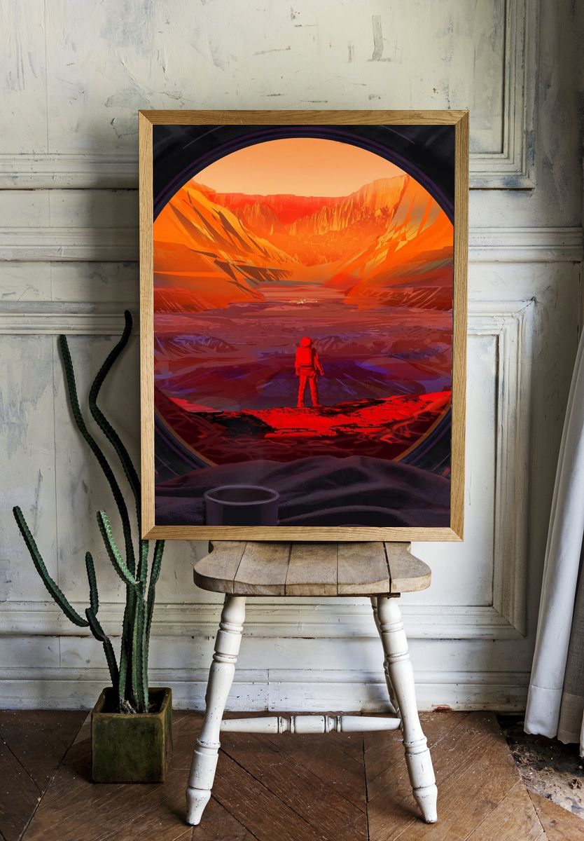 NASA Astronaut Stands Mars (2020). room preview