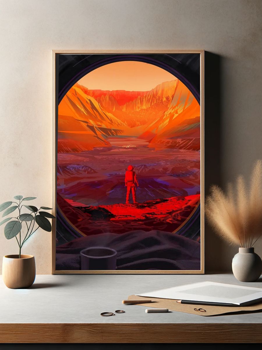 NASA Astronaut Stands Mars (2020). — room view 2