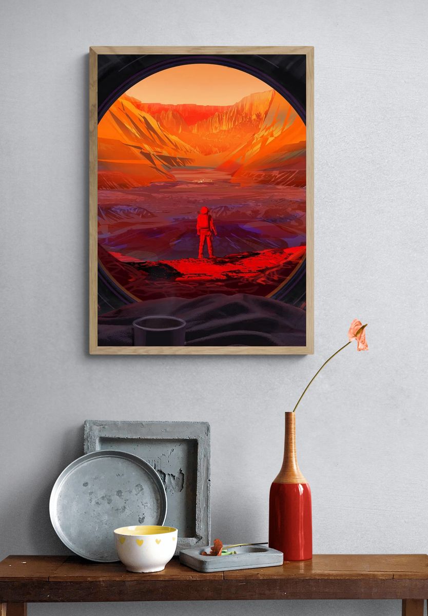 NASA Astronaut Stands Mars (2020). — room view 3
