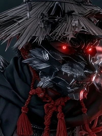 Samurai Mask Digital Art Poster. poster