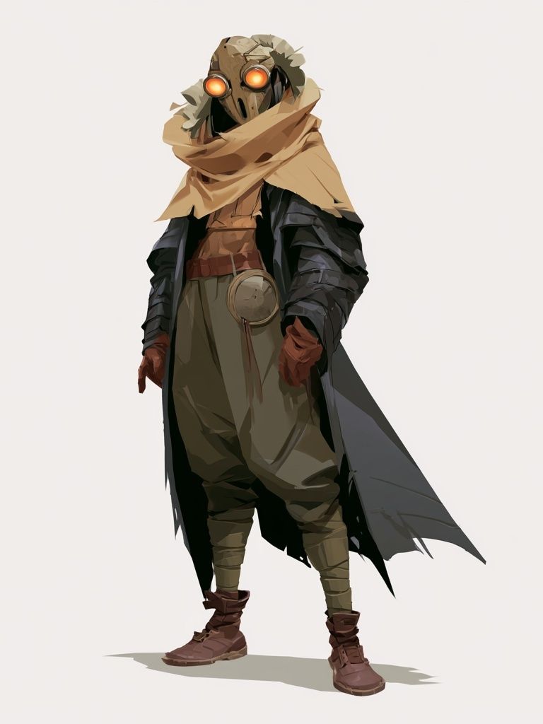 Desert Scavenger Character Illustration Poster. poster — illustration art