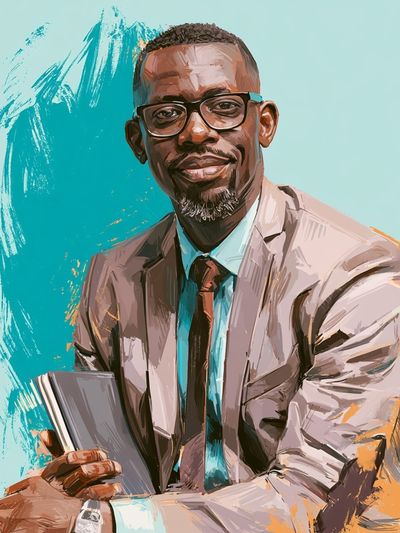 Modern Portrait Illustration Poster.