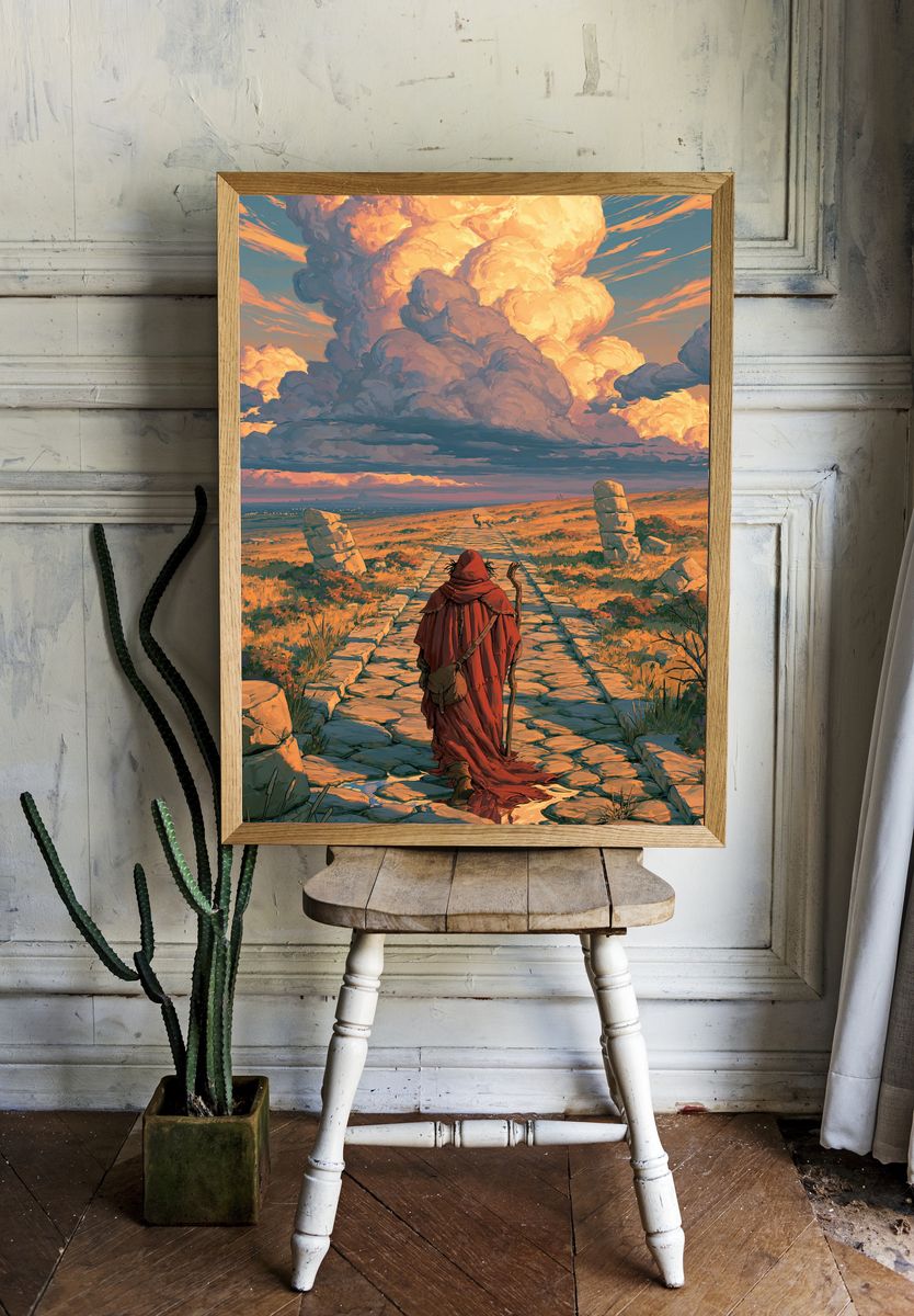 Roving Wanderer Fantasy Poster. — room view 1