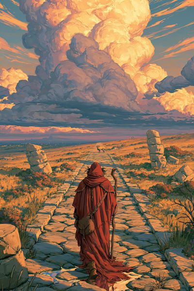 Roving Wanderer Fantasy Poster.