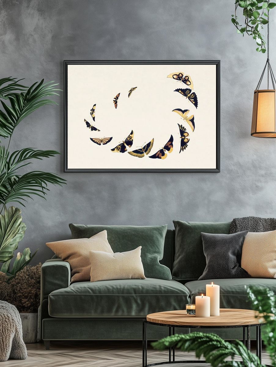 Amber Bear Bottle Illustration Poster. — room view 4