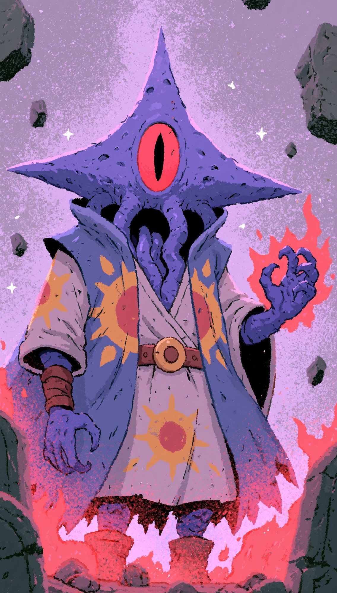 One-Eyed Sorcerer Digital Art Poster. poster — illustration art