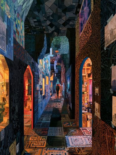 Surreal Gallery Corridor Print.