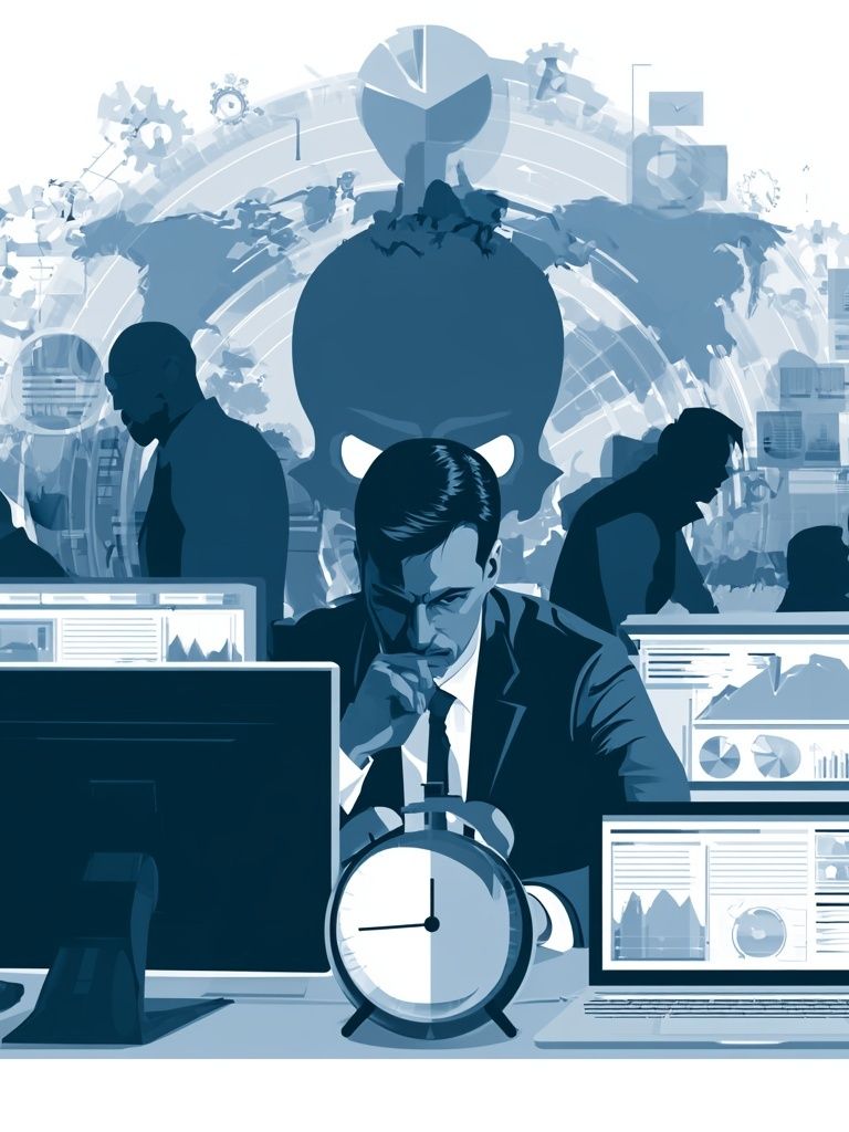 Corporate Cybersecurity Illustration Poster. poster detail
