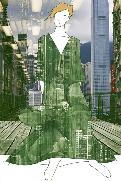 Urban Fashion Figure Illustration Poster.