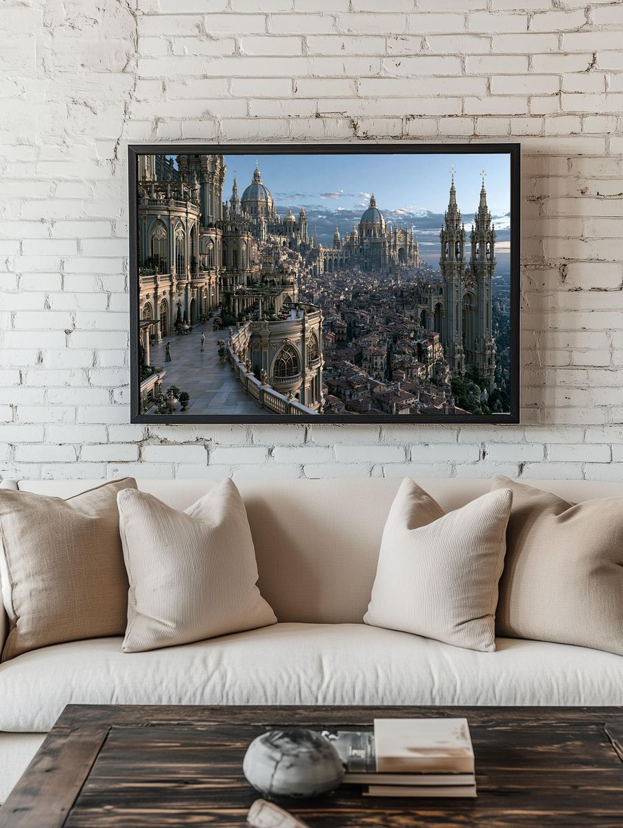 Celestial Fantasy Sword Print. — room view 1