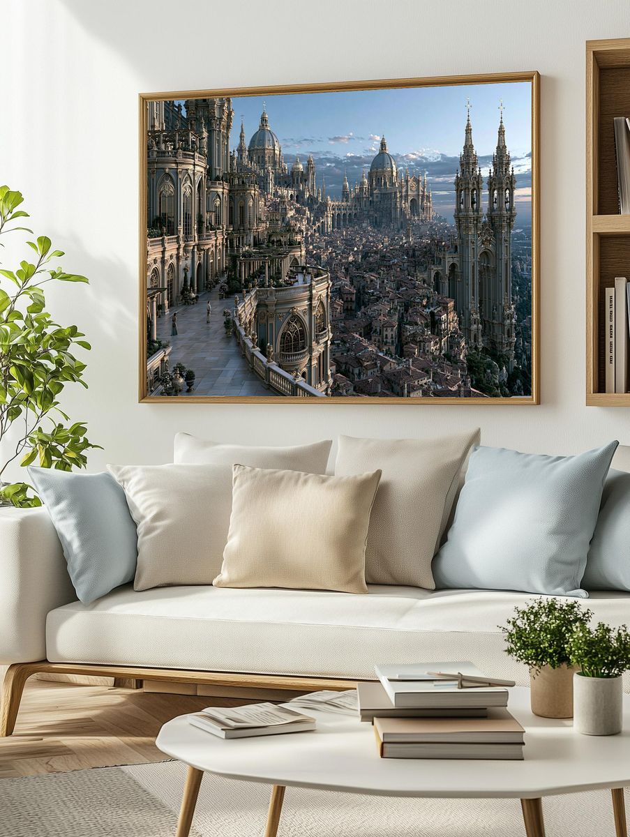 Celestial Fantasy Sword Print. — room view 2