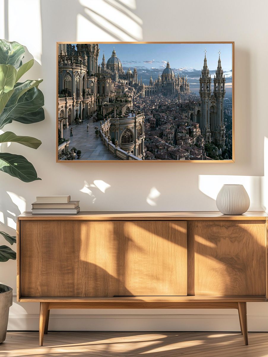 Celestial Fantasy Sword Print. — room view 3