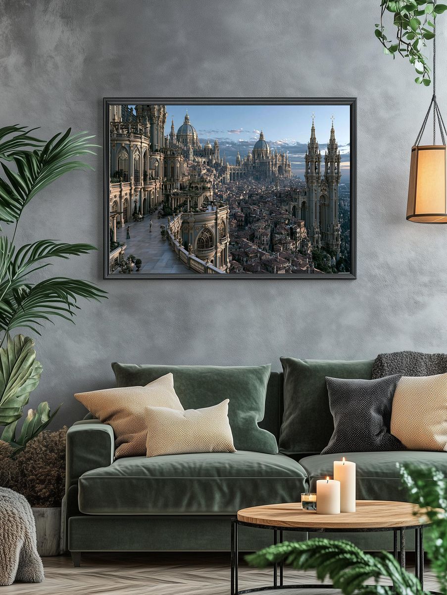 Celestial Fantasy Sword Print. — room view 4