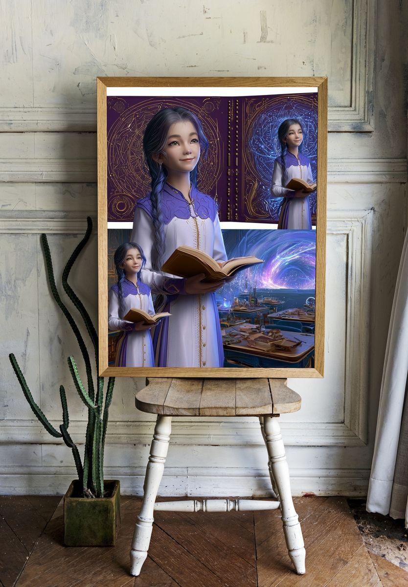 Mystic Temple Corridor Poster. — room view 1