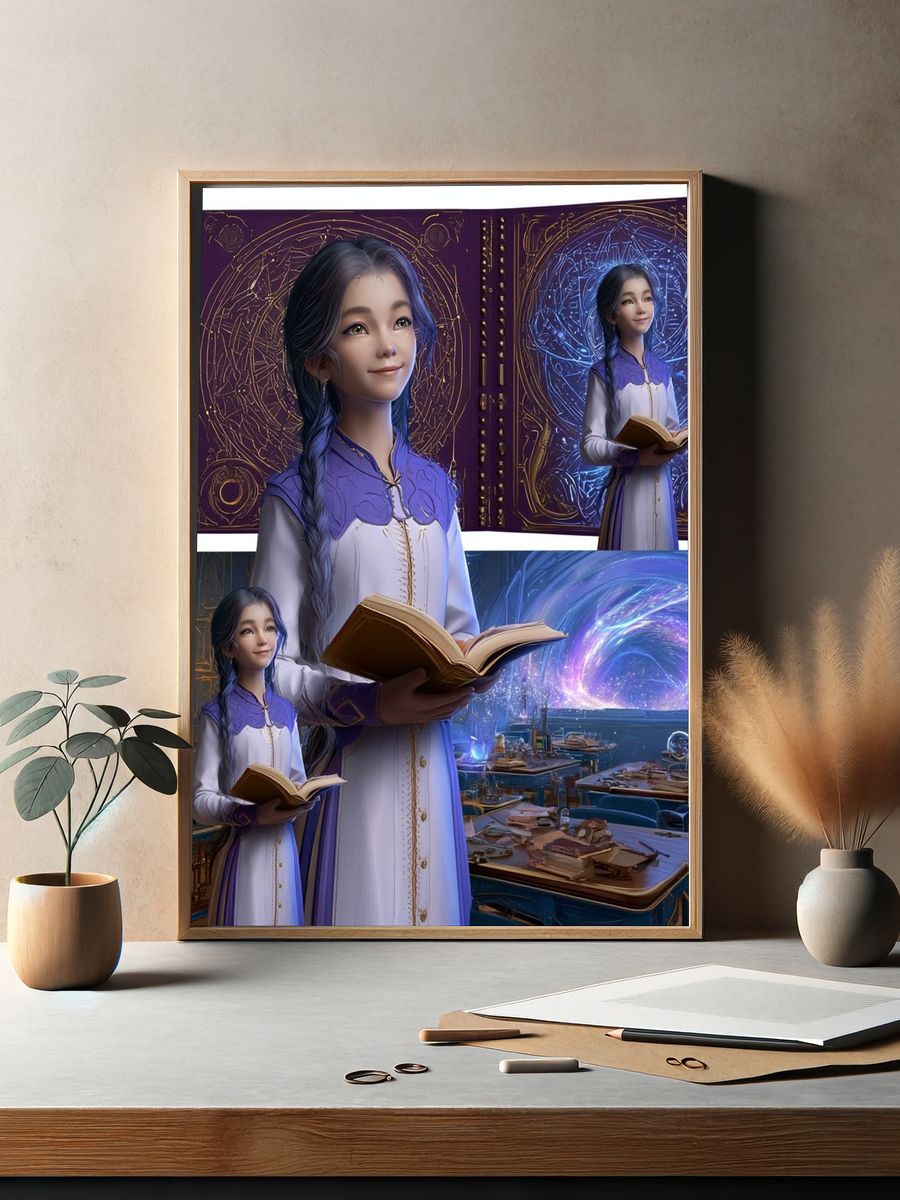 Mystic Temple Corridor Poster. — room view 2