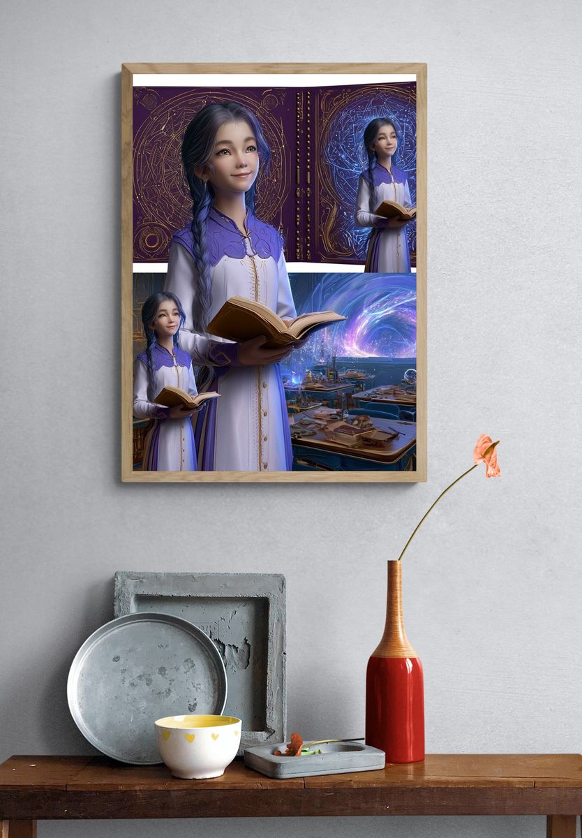 Mystic Temple Corridor Poster. — room view 3